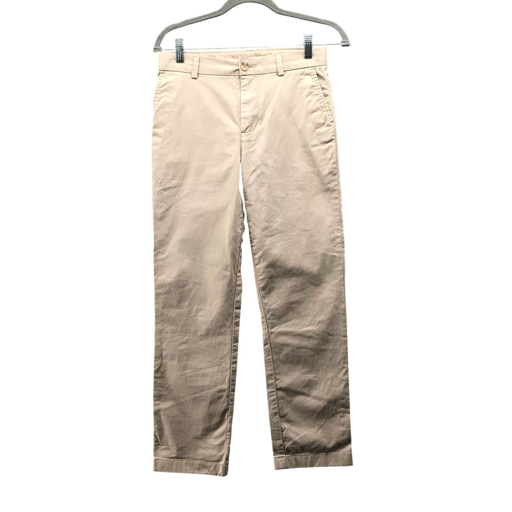 Vineyard Vines Chino Pants Boys 14 Khaki Tan Stretch Casual School Preppy Cotton